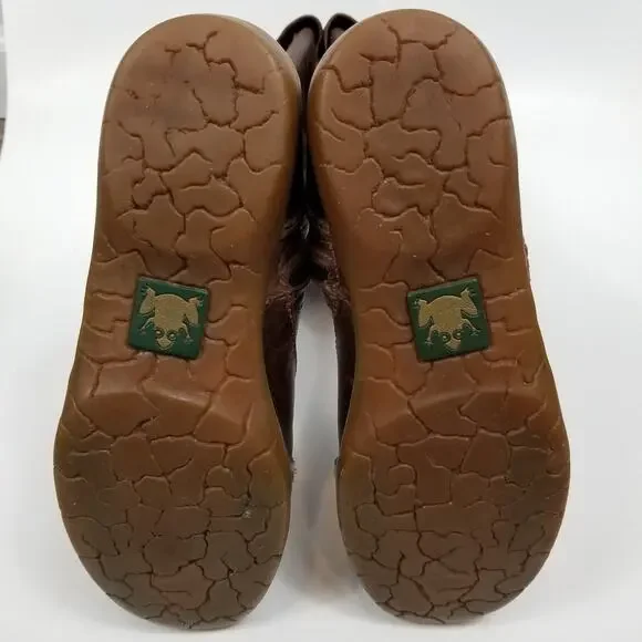 El Naturalista Brown Distressed Leather Boots Size 7 / 37 - Picture 7 of 9